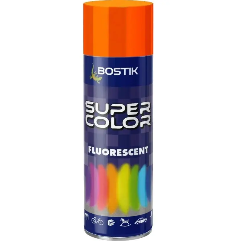 Preț mic Spray Vopsea Fluorescent, Rosu Orange, Bostik, 400 ml Oferta Pre - Trada Marketplace