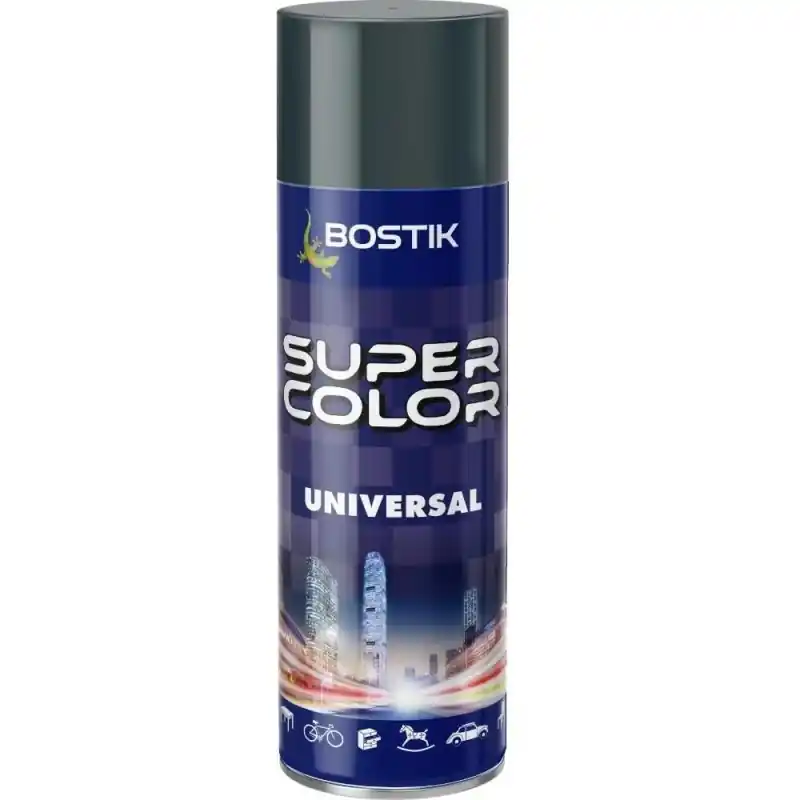 Vopsea Spray Universala Gri Iron, pentru Retus, RAL 7011, Bostik - Trada Marketplace Ofertă exclusivă