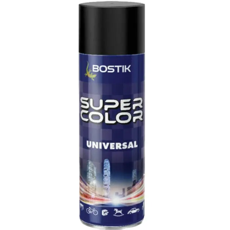 Retur ușor Vopsea Spray Universala Negru Mat, pentru Retus, RAL 9005, Bosti - Trada Marketplace