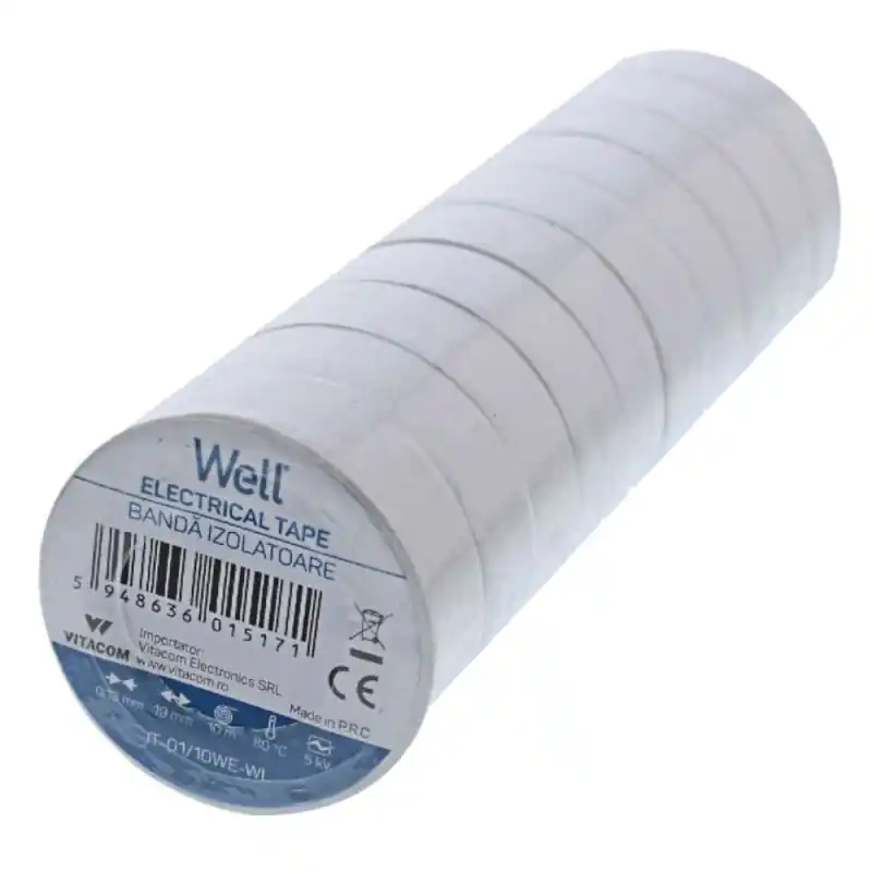 Set Benzi Izolatoare Well, Alb, 1.9 cm x 10 m, 10 Bucati Oferta - Trada Marketplace Cumpărături sigure