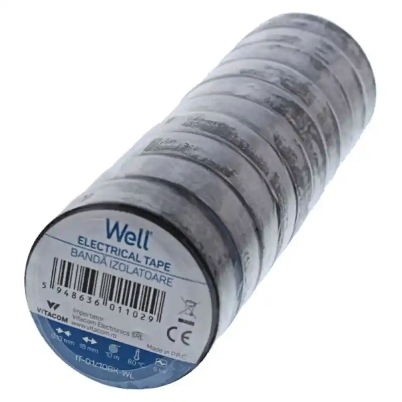 Set Benzi Izolatoare Well, Negru, 1.9 cm x 10 m, 10 Bucati Ofert - Trada Marketplace Disponibil imediat