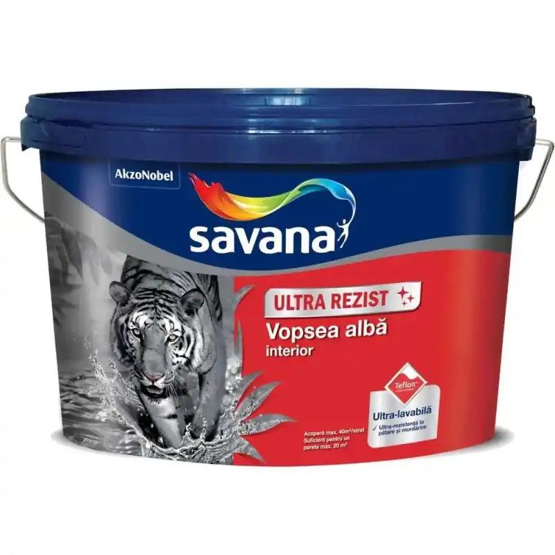 Vopsea Ultra-Lavabila, 8.5 l, Interior, Alba, Savana Ultra Rezis - Trada Marketplace Preț promoțional