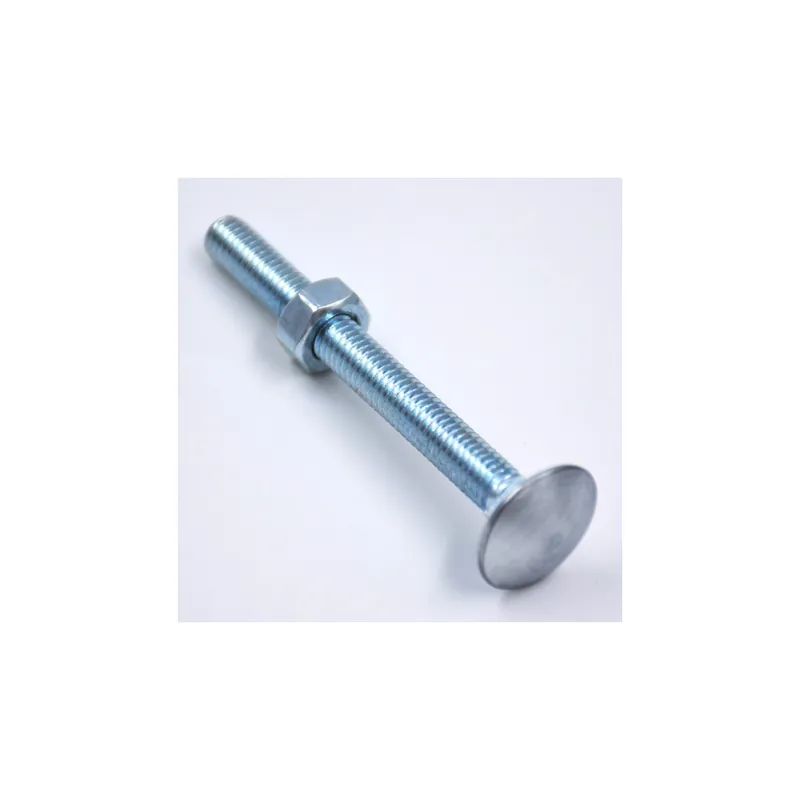 Vezi acum Șurub cu cap bombat torbant și piuliță, total filetat, DIN 603, oțel zincat, M6x90, 50 buc