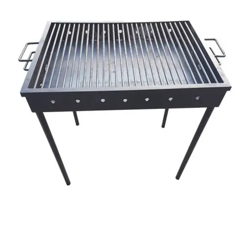 Calitate înaltă Gratar mediu din fier pentru camping 50x35x50 cm