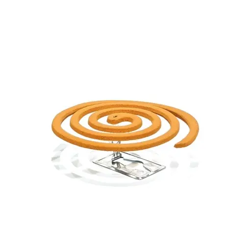 Spirale anti tantari cu parfum de Citronella - 10 bucati + suport metalic Chilipir