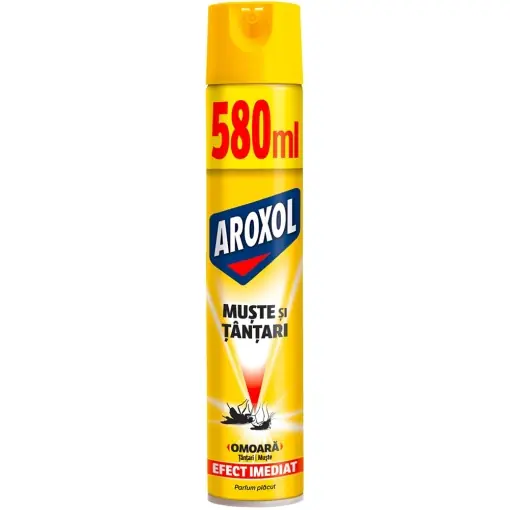 Spray insecticid mustelor si tantarilor Aroxol 580 ml, cu parfum de eucalipt Chilipir