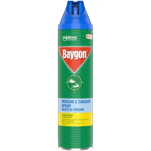 Spray insecticid, impotriva mustelor si tantarilor, 400 ml, Baygon Popular