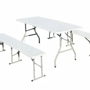 Vezi acum HEINNER SET MASA CU 2 BANCI PLASTIC PLIABILE