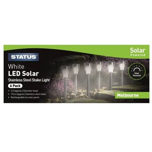 Setul de 6 lampi solare Melbourne pe lumina calda 5.5cm Promoție