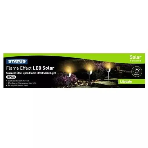 Setul de 3 lampi solare Lilydale pe lumina calda 8cm Reducere extra