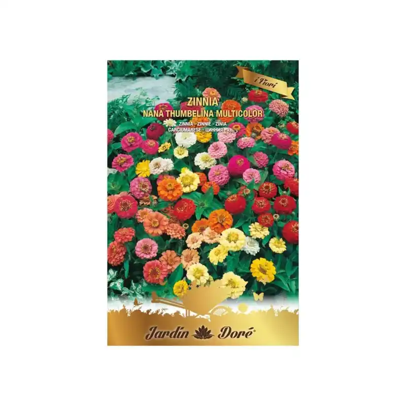 Seminte de Carciumarese, Zinnia Nana Thumbelina, Multicolor, 2 g - Trada Marketplace Reduceri