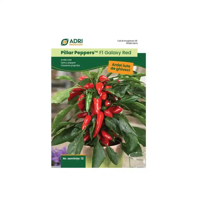 Livrare rapidă Seminte de Ardei Iute pentru Cultivare la Ghiveci, F1 Galaxy, 12 - Trada Marketplace