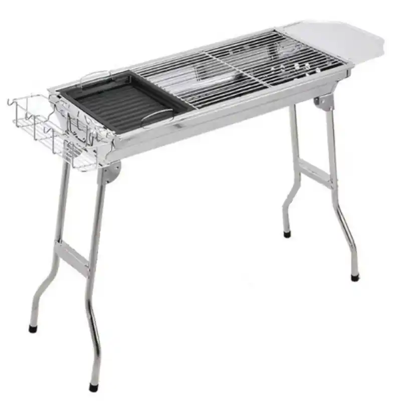 Ofertă exclusivă Gratar Inox Pliabil pentru Gradina, pe Lemne sau Carbuni Oferta - Trada Marketplace