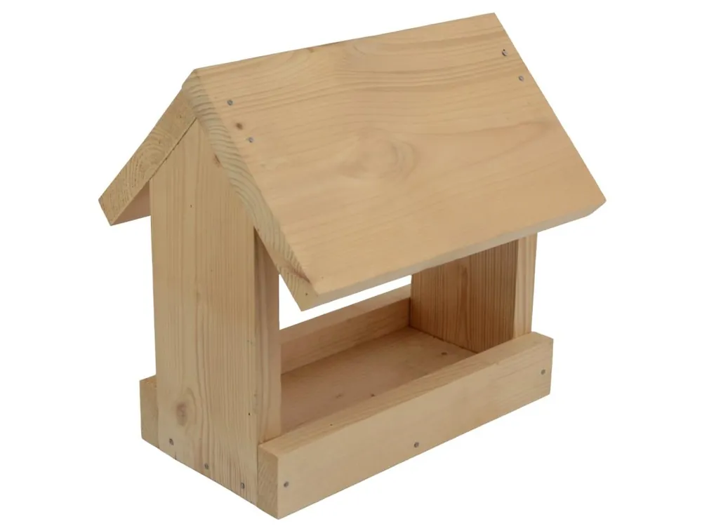 Reducere specială Alimentator de păsări cu un acoperiș înclinat