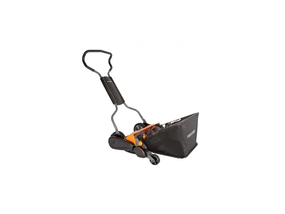 Fiskars MOMENTUM mașină de tuns iarba momentum + colector de 1001658 Popular