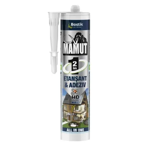Adeziv etansant universal 2 in 1 Mamut alb 290ml Ofertă specială
