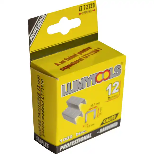 Capse tapiterie 12x1.2mm 1000buc/cutie LT72120 Lumytools Ofertă specială