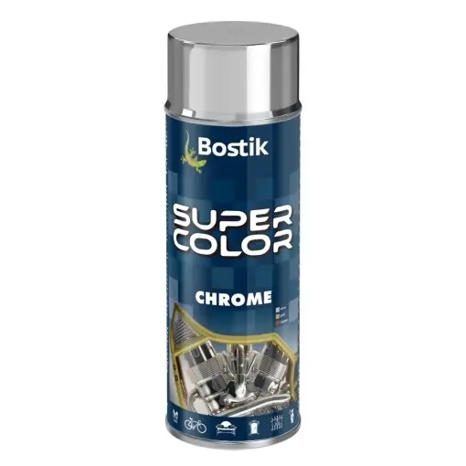 Vopsea spray, argintiu cromat, interior / exterior, 400 ml, Bostik Plată securizată