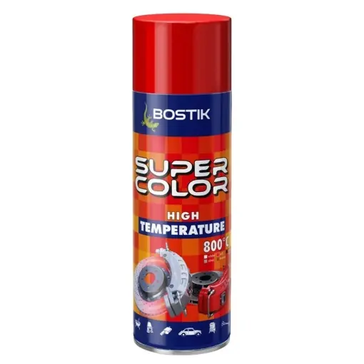 Vopsea spray, rosu, termorezistenta, pana la 800°C, interior / exterior, 400 ml, Bostik Ofertă