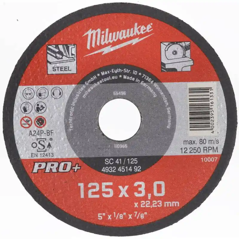Cel mai vândut Disc taiere otel 125x3 mm wsc41 4932451492 Milwaukee