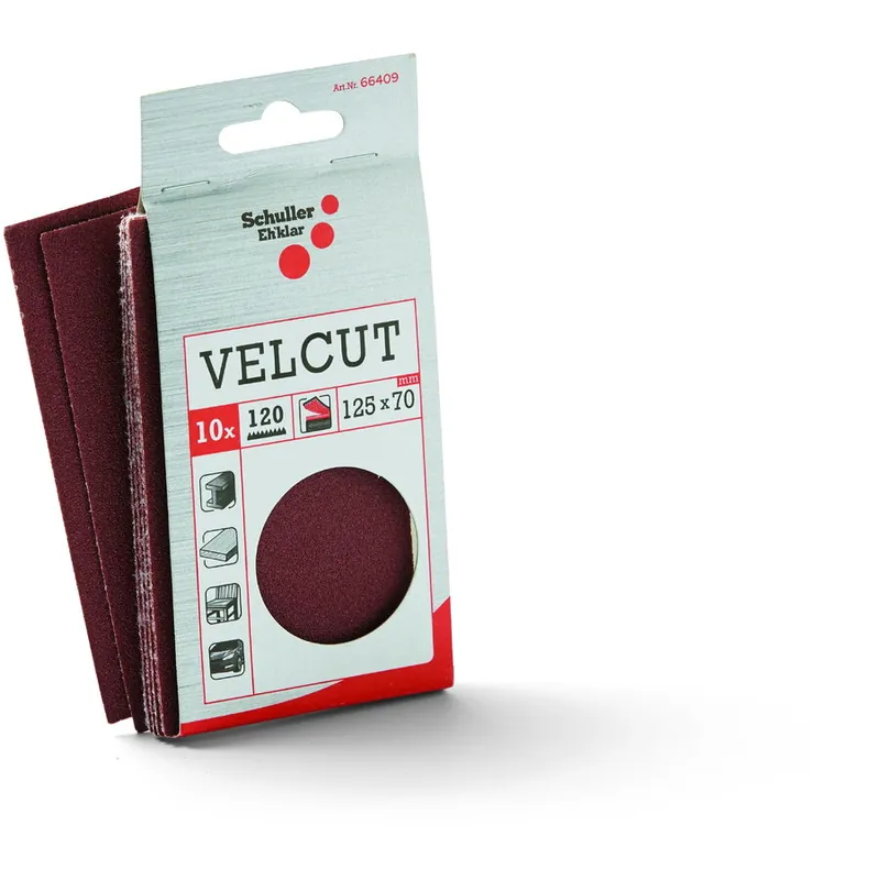 Cumpărături sigure ROYAL- & VELCUT Set rezerve abrazive velcro 10buc 70x125mm 80 66407 Schuller