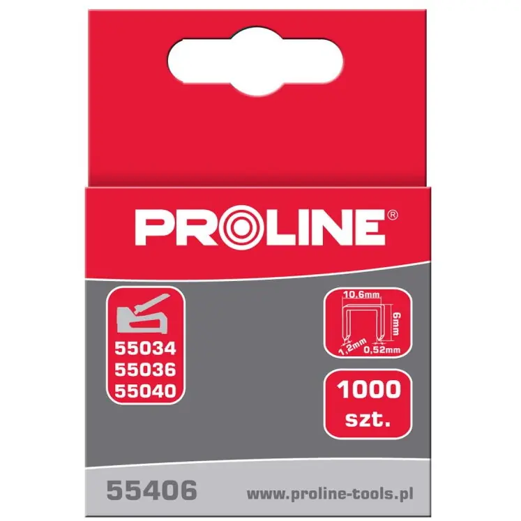 Livrare rapidă Proline Capse otel tip G 8mm 1000/set 55408