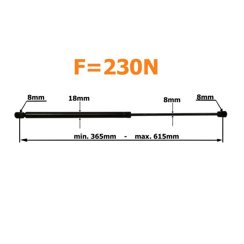 Amortizor cu gaz 615mm 230n Rvi Prenium Magnum Cumpărături sigure