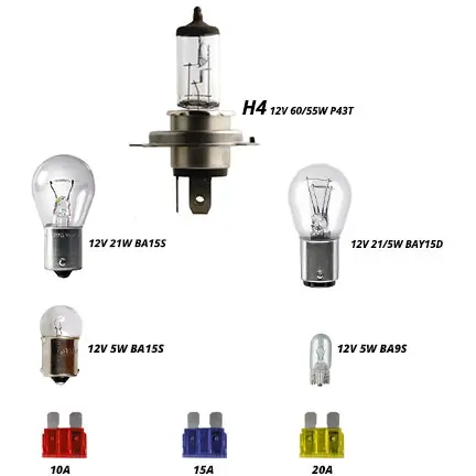 Set becuri +sigurante h4 12v kraftmann KF0224 Ieftin