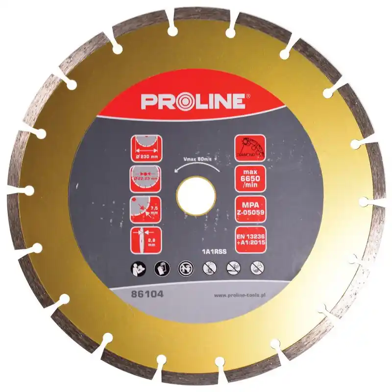 Preț promoțional Proline Disc diamantat segmentat super dur 125mm 86102