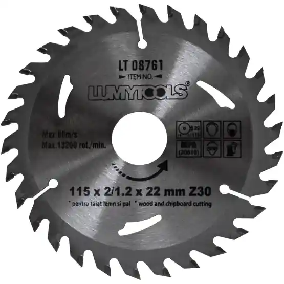 Retur gratuit LUMYTOOLS Disc cu vidia pt lemn 180mm LT08764 Lumy