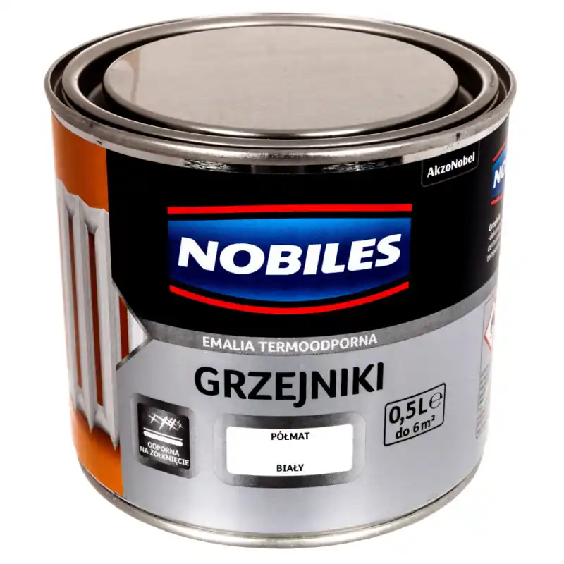 Vopsea pentru radiatoare alb semimat 0,5 l Nobiles Chilipir