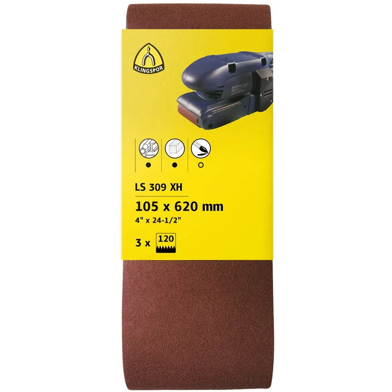 Benzi inguste LS309xH korn40 100x610mm 3buc/set 7080 Klingspor Transport gratuit