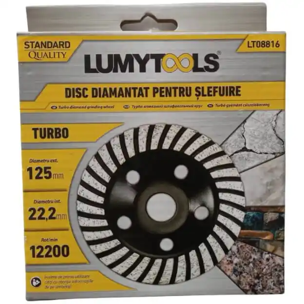 Vezi acum Disc diamantat turbo pentru slefuire 125 mm LT08816 Lumytools