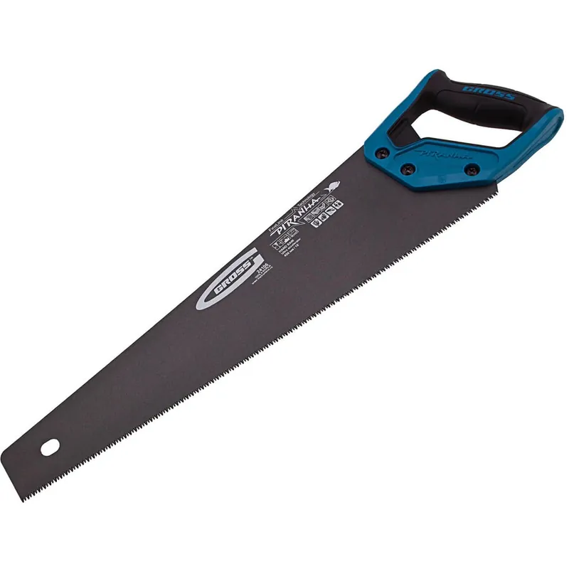 Fierastrau pentru lemn piranha 450mm 11-12tpi dinti 3d caliti suprafata teflon maner 2 comp 24106 Gross Livrare rapidă