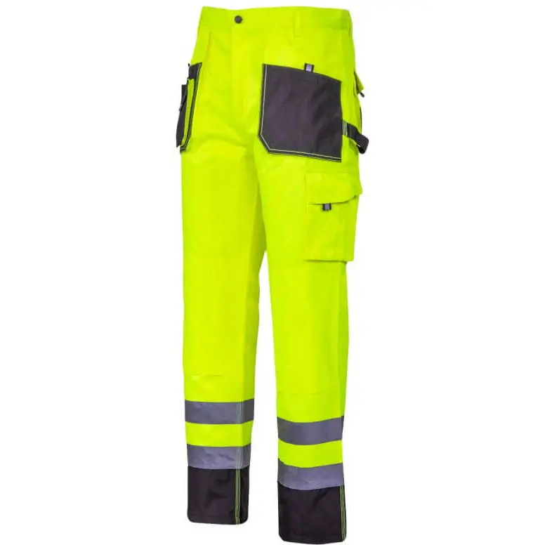 Plată sigură Pantalon reflectorizant intarit / verde - 3xl L4052506 Lahti Pro