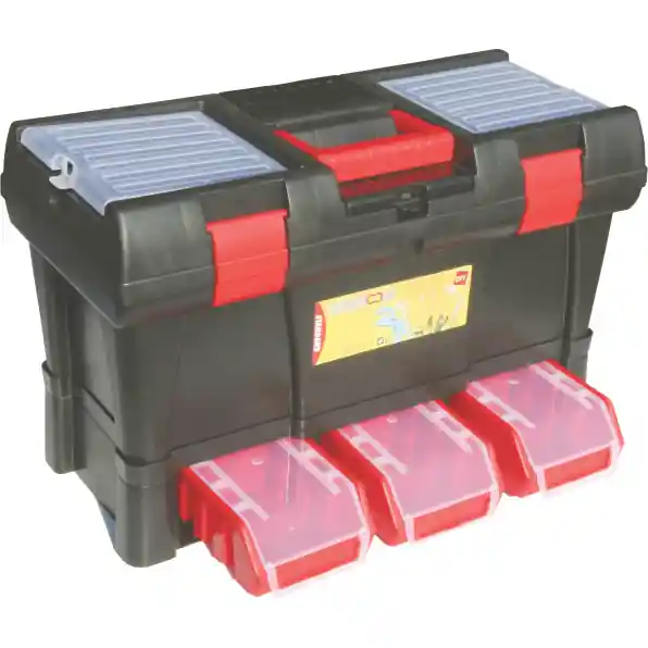 Retur ușor LUMYTOOLS Cutie scule PVC cu organizatoare profi LT78806 Lumy