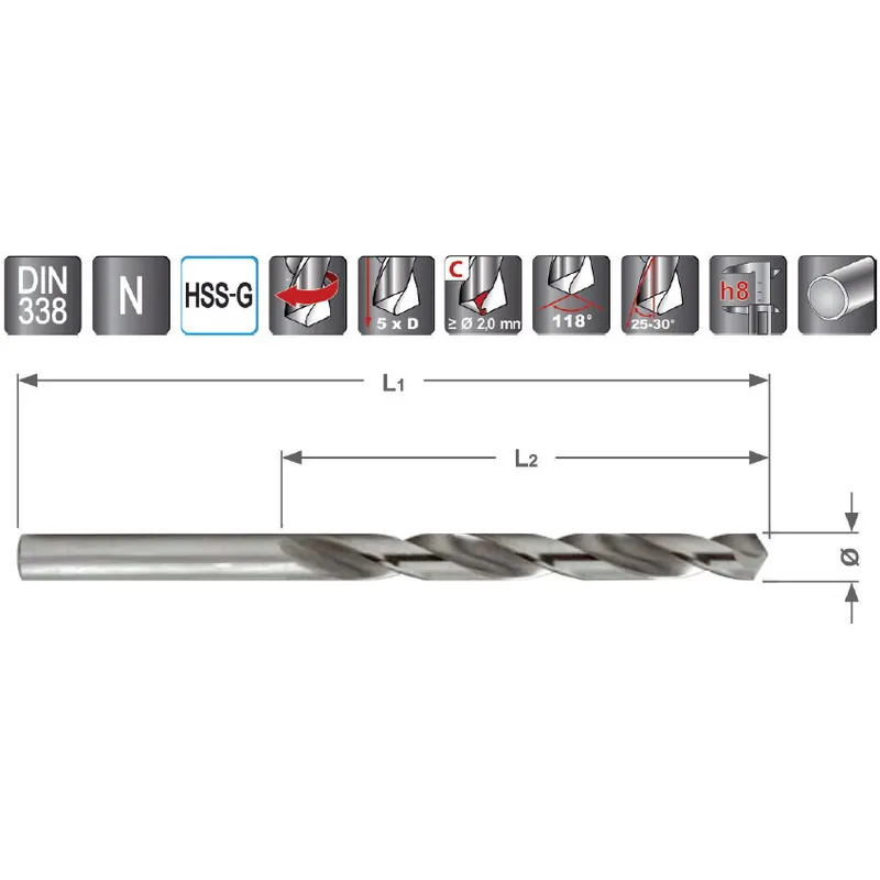 Seda Burghiu FD CCIL HSS-G rectificat DIN338 10.0 Reduceri