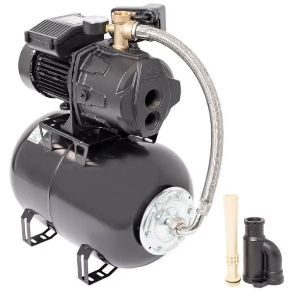 Wasserkonig Hidrofor cu pompa de suprafata de mare adancime 230v 920w aspiratie max 25m 53l/min 40m butelie 25l WSK3240-25 Cumpără acum