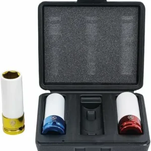 Cel mai bun preț Set de 3 piulițe cu impact 1/2" pentru jante din aliaj BGS-7310 / 17, 19, 21 mm